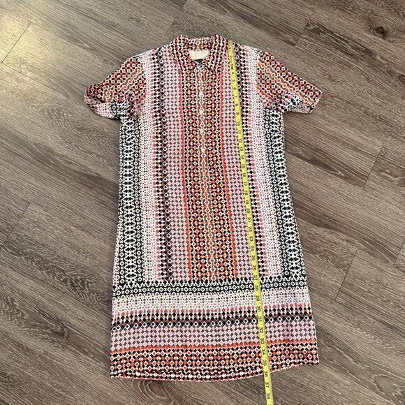 J. Crew Women's Multicolor Geometric Print Silk Dress - Picture 7 of 9